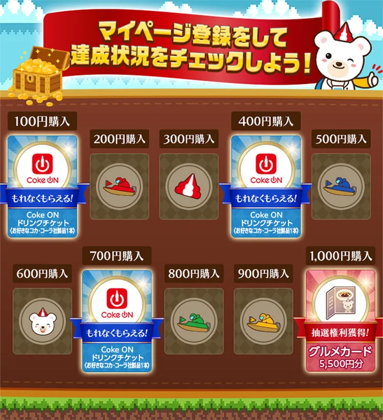 マイページ登録をして達成状況をチェックしよう！